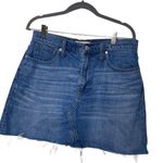 Madewell Rigid Denim A-Line Mini Skirt in Leandra Wash sz 30 Photo 1