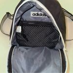 Adidas BLACK WHITE Mini Backpack ZIP TOP 2 Pocket quilted back Photo 3