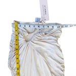 Oh Polly  stretchy ruched skirt in cream NEW Photo 13