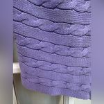 Ralph Lauren LRL Lilac Purple Cable Knit Open Cardigan Shawl Sweater Size M Photo 4
