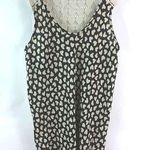 Shasa  M Crocheted Hearts Black Creme Tank Top Photo 0