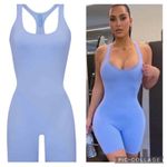 SKIMS RARE  Size 2X Women’s Swim Cycle Suit One Piece Periwinkle Blue NWT Photo 1
