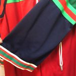 Gucci L/S Jersey Stripe Dress Sz Medium bell shape oversized half zip top Photo 6