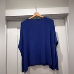 Eileen Fisher Cobalt Blue Knit Sweater Women’s Small Italian Yarn Pullover FLAW Photo 12