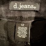 D. Jeans  Black Denim Bermuda Shorts Size 12 Stretch High Rise Photo 2
