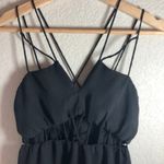 Anthropologie  DO+BE Open Cut Out Black Strap Tank Top S Photo 4