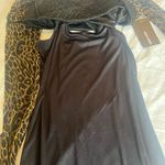 Black and Brown Long Sleeve Bodycon Dress Photo 4