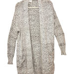 Caslon  Cream Black Alpaca Wool Blend Open Front Cozy Casual Cardigan M Photo 0