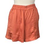 A New Day Target Shorts Elastic Waist Pockets New Orange Satin Women’s Size XXL Photo 10
