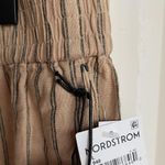 Treasure & Bond Linen Blend Pants in Tan/Black Ballard Stripe Size L Photo 7