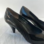 Pierre Cardin Vintage Black Patent Leather Heels Party Career Pumps Size 6.5 Photo 5