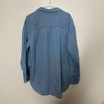 Maeve  by Anthropologie 100% Cotton Chambray The Bennett Buttondown Top Medium Photo 6