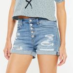 KANCAN Krista High Rise Shorts Blue Size 26 Photo 0