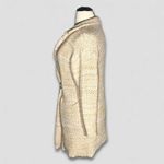 Forever 21 Vintage Y2K Long Coat Cable Knit Deep Pockets Cream/Yellow sz S Photo 2