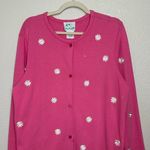 Quacker Factory  Pink Embroidered Floral Cardigan Photo 2