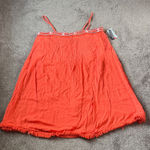 Crown & Ivy  Lit Orange On Island Time Beach Dress SIZE M Photo 0