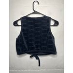 SKIMS  Logo Velour Tie Tank in Onyx Black Womens Size Small Photo 3