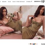 House Of CB HOUSE OF‎ CB 'Myrna' Olive green Corset Slip Dress /Size XL NWOT Photo 13