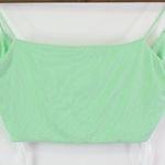 superdown Ribbed Twist Back Crop Cami Mint Green Size S Photo 0