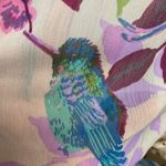 Joe Fresh Women's Floral Hummingbird Printed Button Collared Long Sleeve Blouse Size XS Photo 11