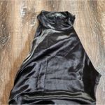 Retrofête Retrofete Sab Dress Black Maxi Halter Satin Size Small NWT Sleeveless Photo 4