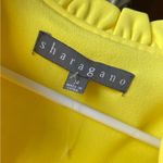 Sharagano  New York Aurora Yellow Stretch Sheath Bodycon Midi Dress Sz 14 Photo 2