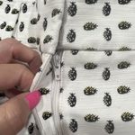 Ann Taylor  Size 6 Signature Slacks Pants Pineapple Print Cream Cropped Mid Rise Photo 6