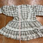 Free People  Time Out Babydoll Tunic Cotton Ivory grey combo size SP Photo 7