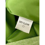 Chadwick's Chadwick’s Women’s Green Linen Blend Herringbone Blazer Jacket | Size 4P | Photo 6