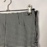 ZARA Black & White Gingham Plaid Skinny Pants S Photo 3