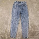 Stuffed Shirt Blue Acid Washed High Waisted‎ Tapered Leg Jeans 24x29 size 7R Photo 3