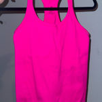 Hot pink tank with built in bra Size L Photo 0