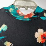 Lime n Chili  Navy w/Floral Top Women’s Medium Photo 1