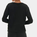 UGG  Size Medium Black Ribbed Three Button Long Sleeve Top. New With Tags. Photo 3