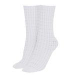 ALAÏA Lace Stretch Viscose Socks in Blanc Optique Small New Womens Vienne White Photo 7