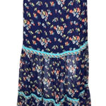 Sophie Max  Skirt Womens Medium Skirt Blue Pink‎ Floral Tiered Peasant Skirt Boho Photo 0