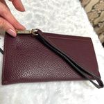 Steve Madden Burgundy Leather Wallet Wristlet Photo 14