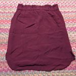 Nordstrom MAROON PAPER BAG WAIST MINI SKIRT Photo 3