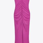 ZARA Ruched Halter Dress Small Pink Blogger Fav Photo 0
