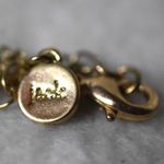 Bella Jack Retro Statement Filigree Letter "D" Gold Tone Link Chain 18" Necklace Photo 3