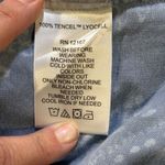 Laurie Felt Duster Cardigan Women's XS Blue White Floral Paisley Tencel Lyocell Photo 5