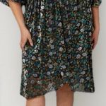 Modcloth NEW  Dramatic Depths Velvet Dress‎ 3XL Black Floral $119 Floral Batwing Photo 0