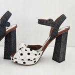 Dolce & Gabbana $965 Knotted Polka-dot Cady Sandals In White Size 38.5 Photo 6