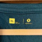 Xersion  Teal Blue Green V Neck Workout Tee Photo 1