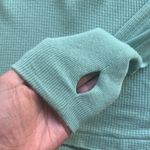 Free People We the Free Malibu Mint Green Waffle Knit Oversized Boho Top Photo 11