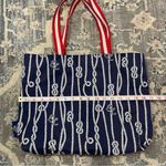 Estée Lauder Navy Rope Print Tote Bag Photo 3