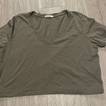 Marine layer  Olive Short Sleeve V-Neck Tee Photo 0
