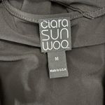 Clara Sun Woo Jumpsuit Womens Medium Black Stretch Waist Short Sleeve Cutout USA Photo 5