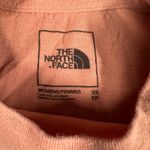The North Face  Long Sleeve T Shirt Womens XS Peach Crewneck Logo Sleeve Graphic Photo 4