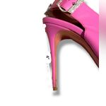 Amina Muaddi Marni Hot Pink Rhinestone Buckle Heel Sandals Sz EU 38.5 / US 8.5 Photo 15